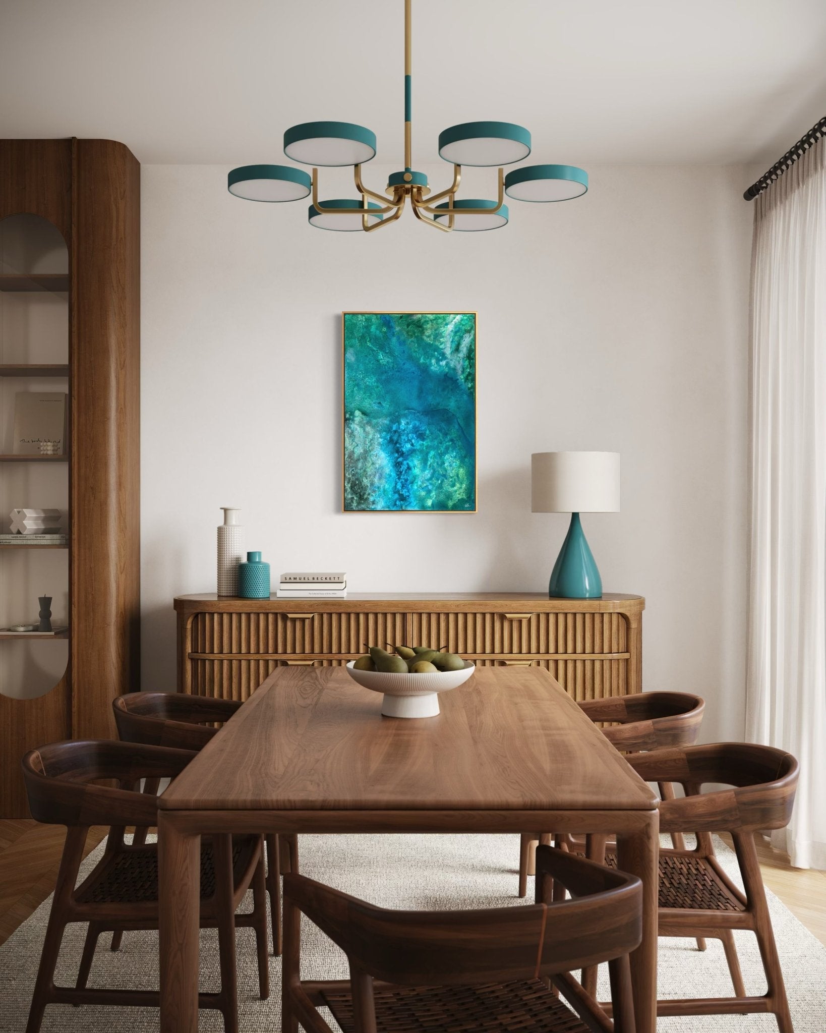 Depths Unseen | Abstract Canvas Print | Elizabeth Ortiz Art