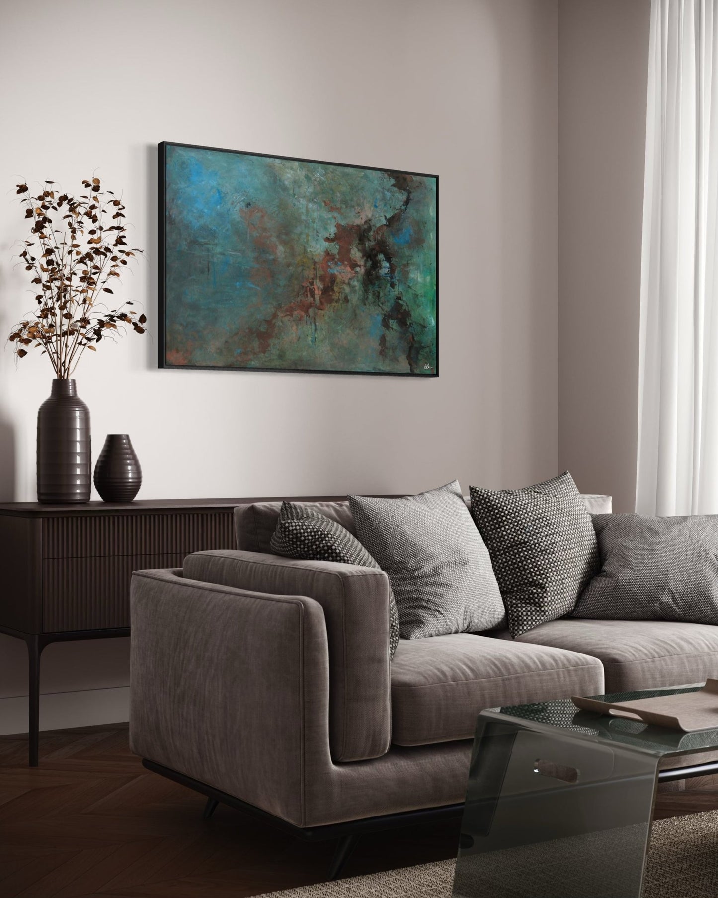Calm Clarity - Canvas print - Elizabeth Ortiz Art