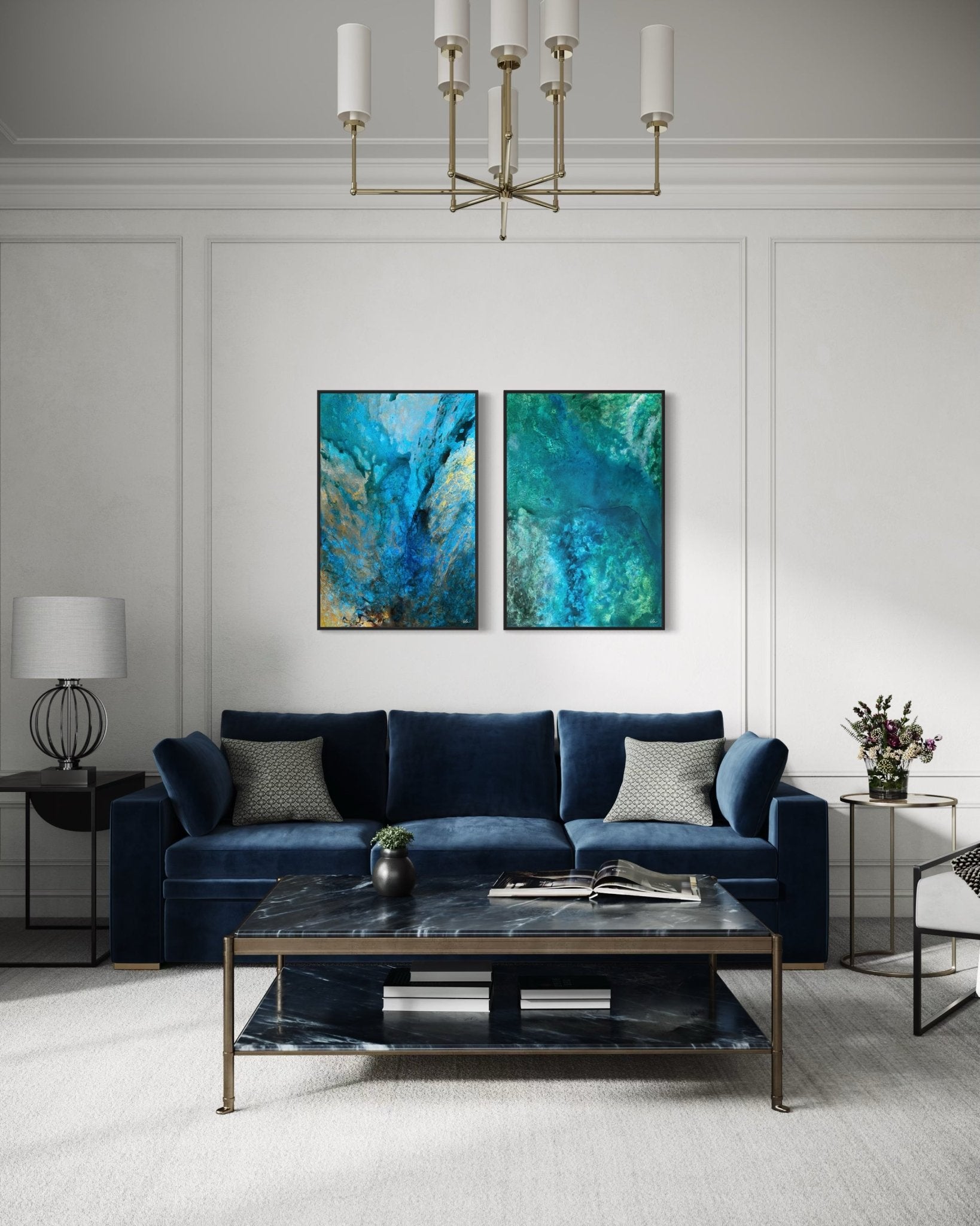 Depths Unseen - Canvas print - Elizabeth Ortiz Art