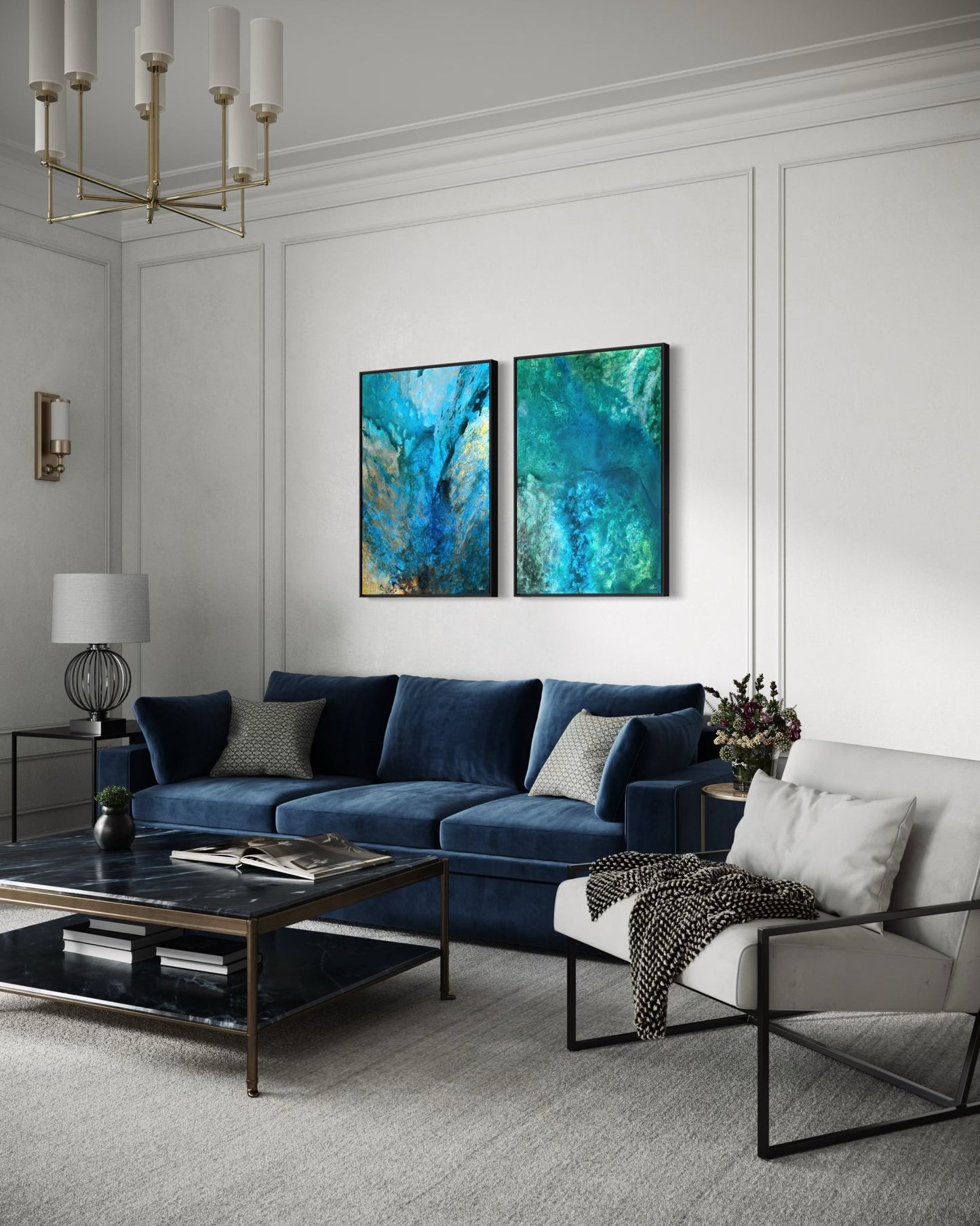 Depths Unseen - Canvas print - Elizabeth Ortiz Art