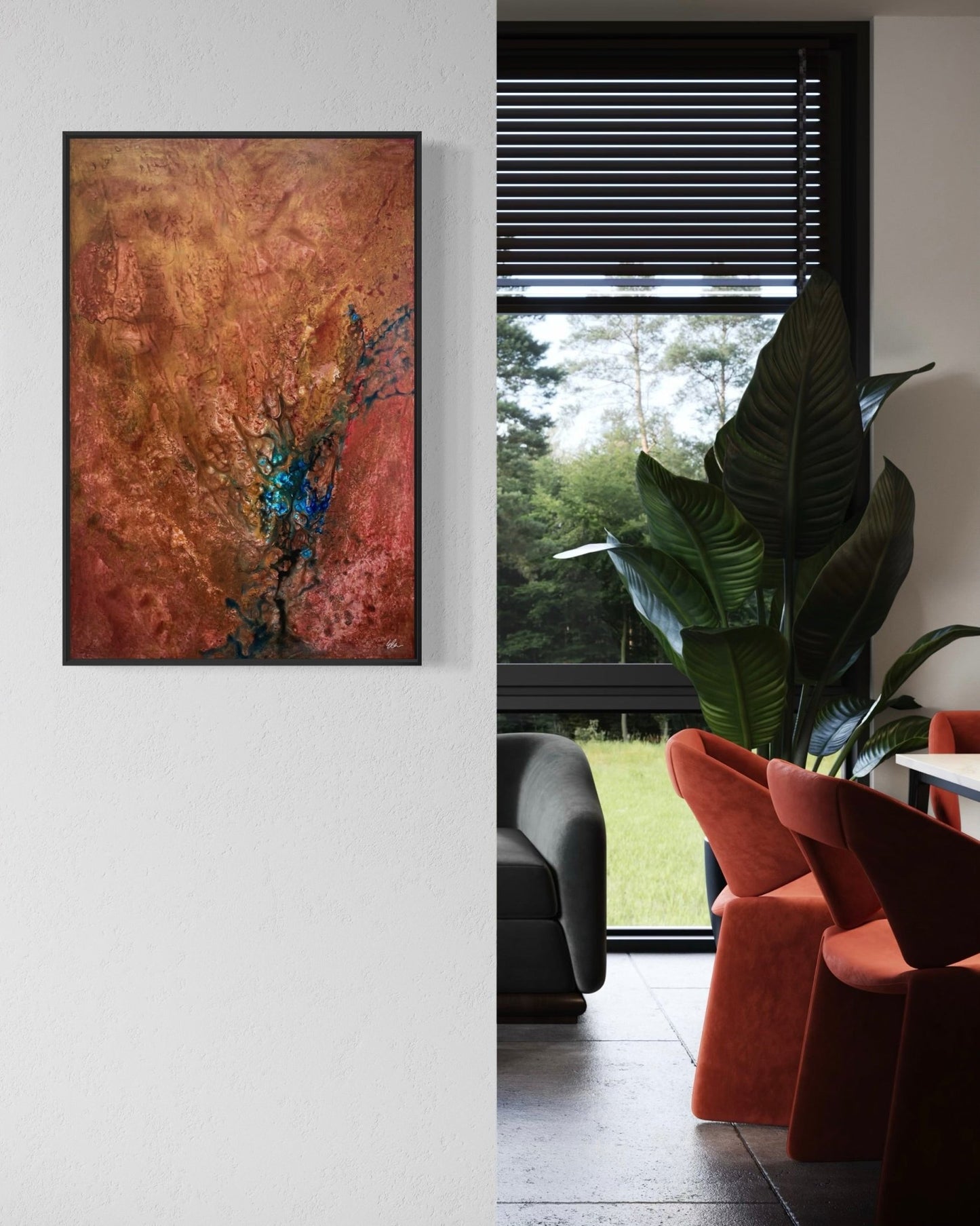 Liquid Horizons - Canvas print - Elizabeth Ortiz Art