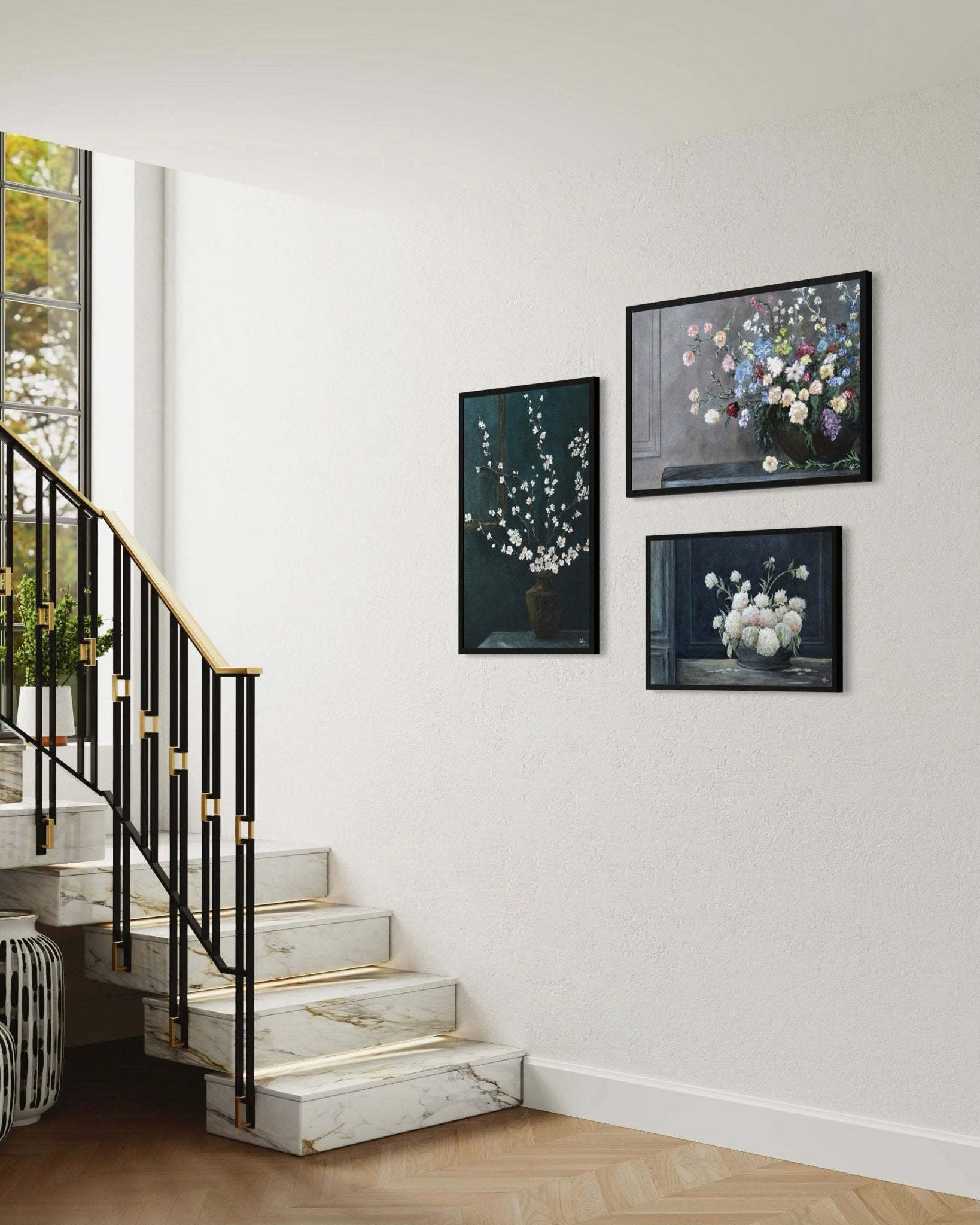 Opulence in Bloom - Canvas print - Elizabeth Ortiz Art