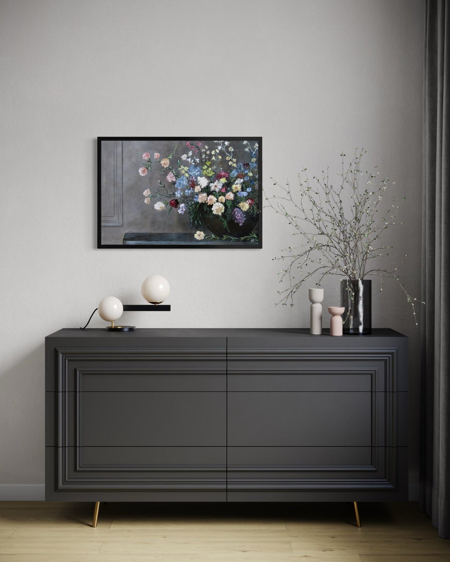 Opulence in Bloom - Canvas print - Elizabeth Ortiz Art