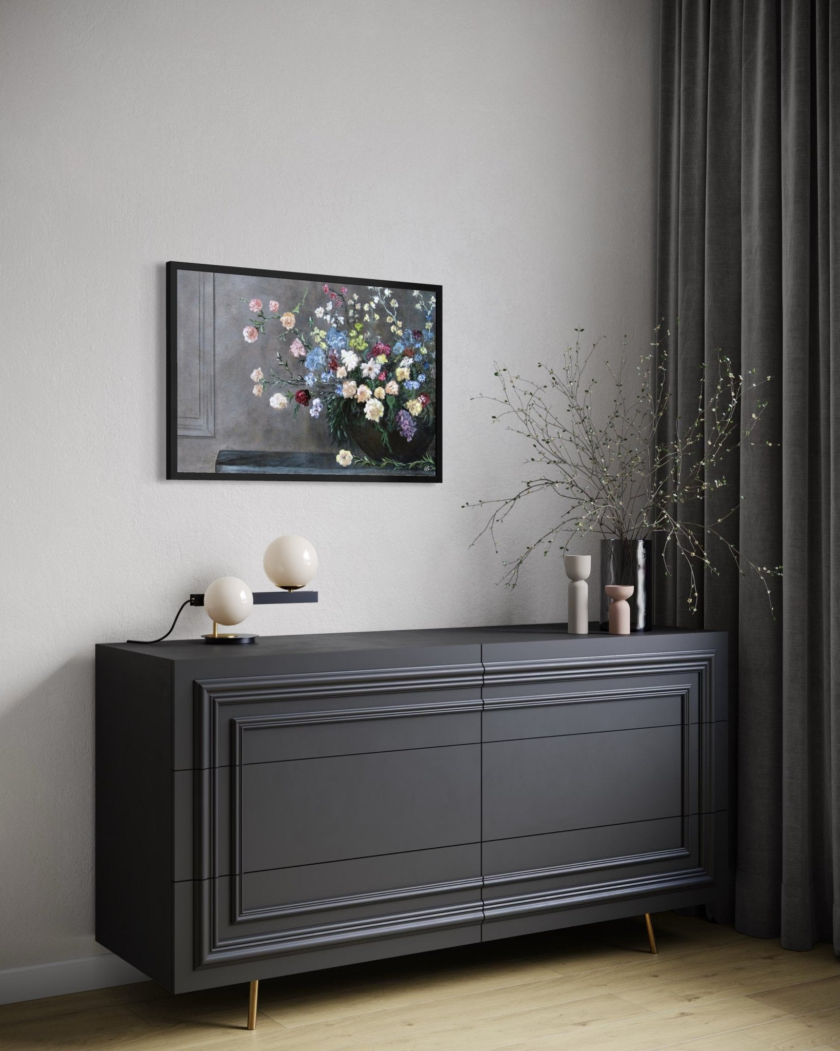 Opulence in Bloom - Canvas print - Elizabeth Ortiz Art