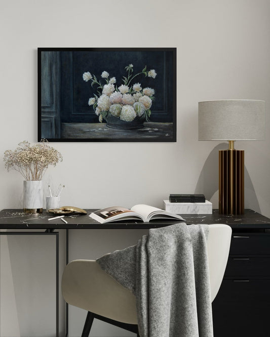 Whispers of Peonies - Canvas print - Elizabeth Ortiz Art